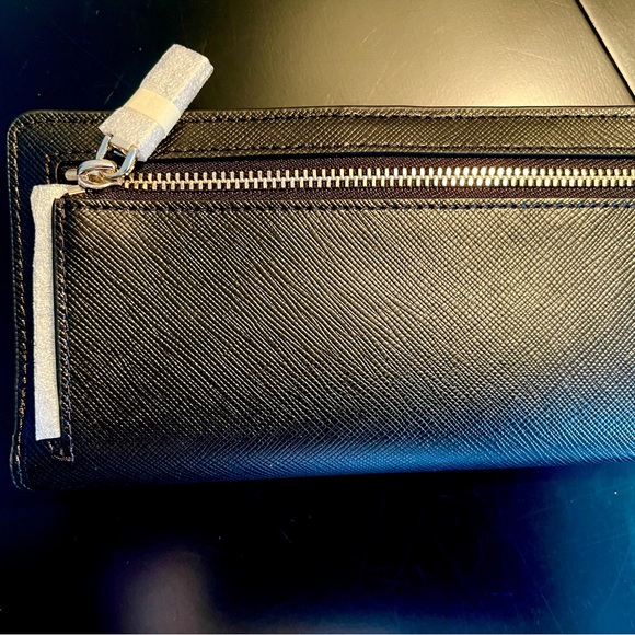 Kate Spade New w/tags RP$169 Leather Large Slim Bifold Wallet Stacie Black - Picture 7 of 7